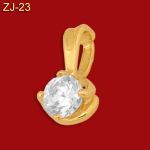 Złota zawieszka z cyrkonią ZJ-23